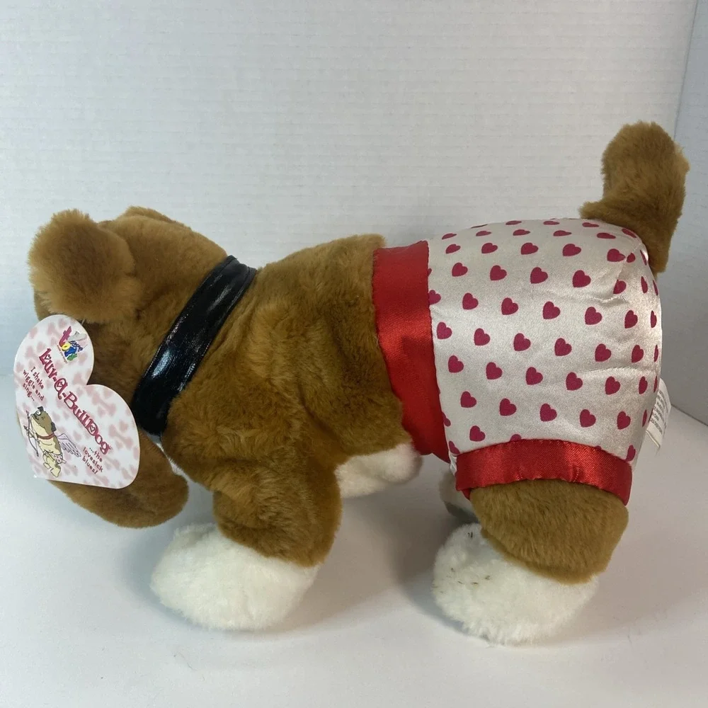 Vtg 2003 Tekky Toys Luv a Bulldog Plush Dog Puppy Sings Lovesick Blues & Wiggles